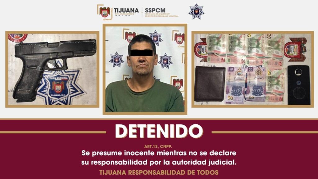 Detienen a hombre en Tijuana tras robo con violencia a transeúnte ...